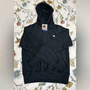Champion Reverse Weave Boyfriend Hoodie Women’s Black Small